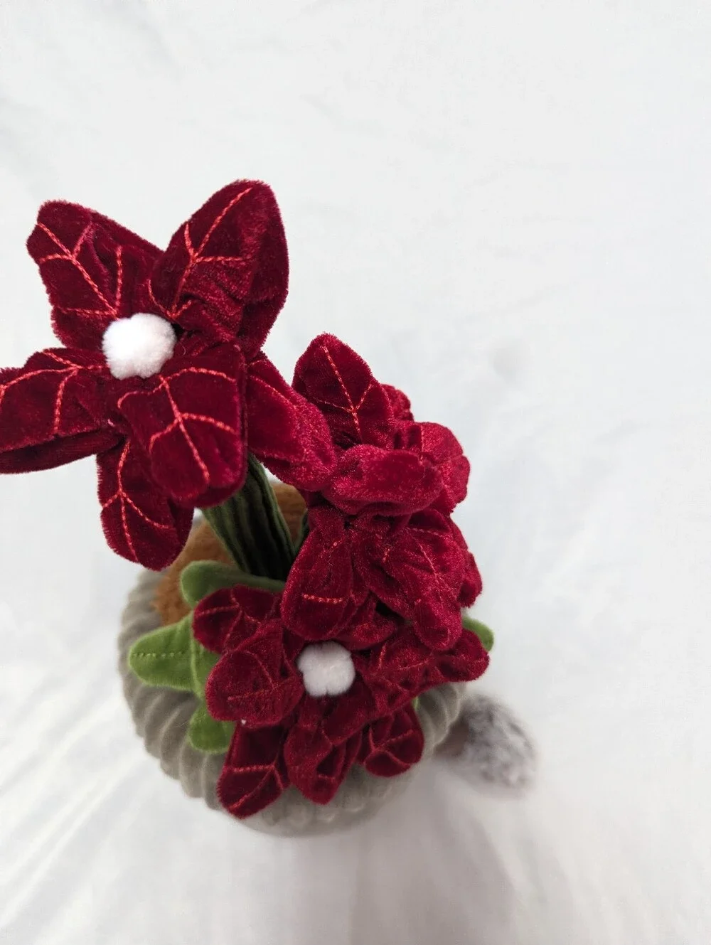 Play Right Hug Me Plush Potted Poinsettia Plant Christmas Anthropomorphic Gift